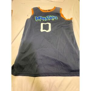 Monstars Alien #0 Space Jam Movie Men's Basketball Jersey Size Large